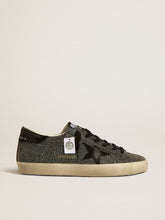 Women’s Super-Star in black Swarovski crystals with black suede star