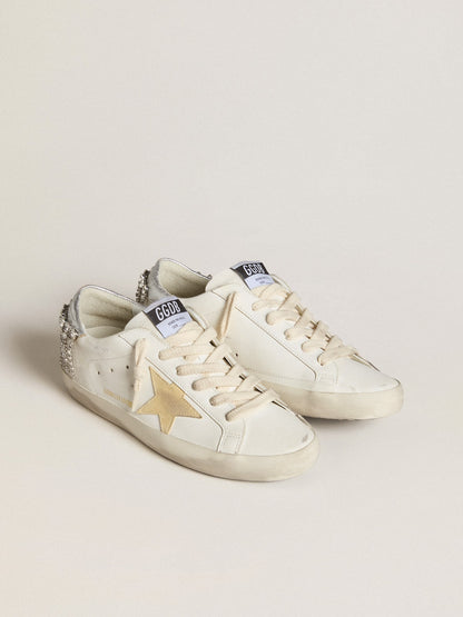 Super-Star LTD with suede star and leather heel tab with crystals