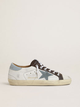 Women’s Super-Star LTD with light blue suede star and light blue canvas heel tab