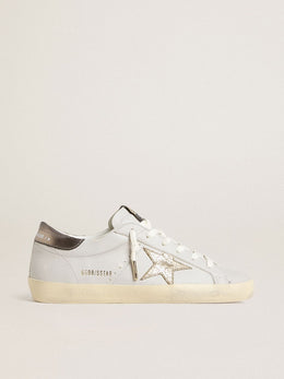 Super-Star with crackle leather star and metallic foiled leather heel tab