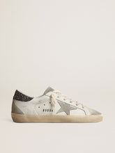 Women’s Super-Star with gray star and dark gray glitter heel tab