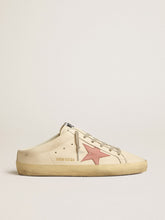Women's Super-Star Sabots in nappa with pink leather star