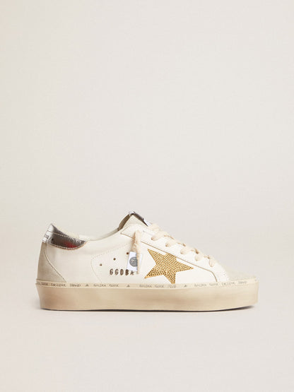 Hi Star with Swarovski crystal star and silver leather heel tab