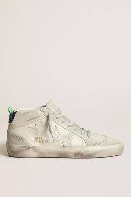 Women’s Mid-Star with white leather star and gray suede inserts