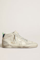 Women’s Mid-Star with white leather star and gray suede inserts