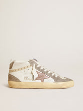 Women's Mid Star in nappa and suede with light brown metallic leather star