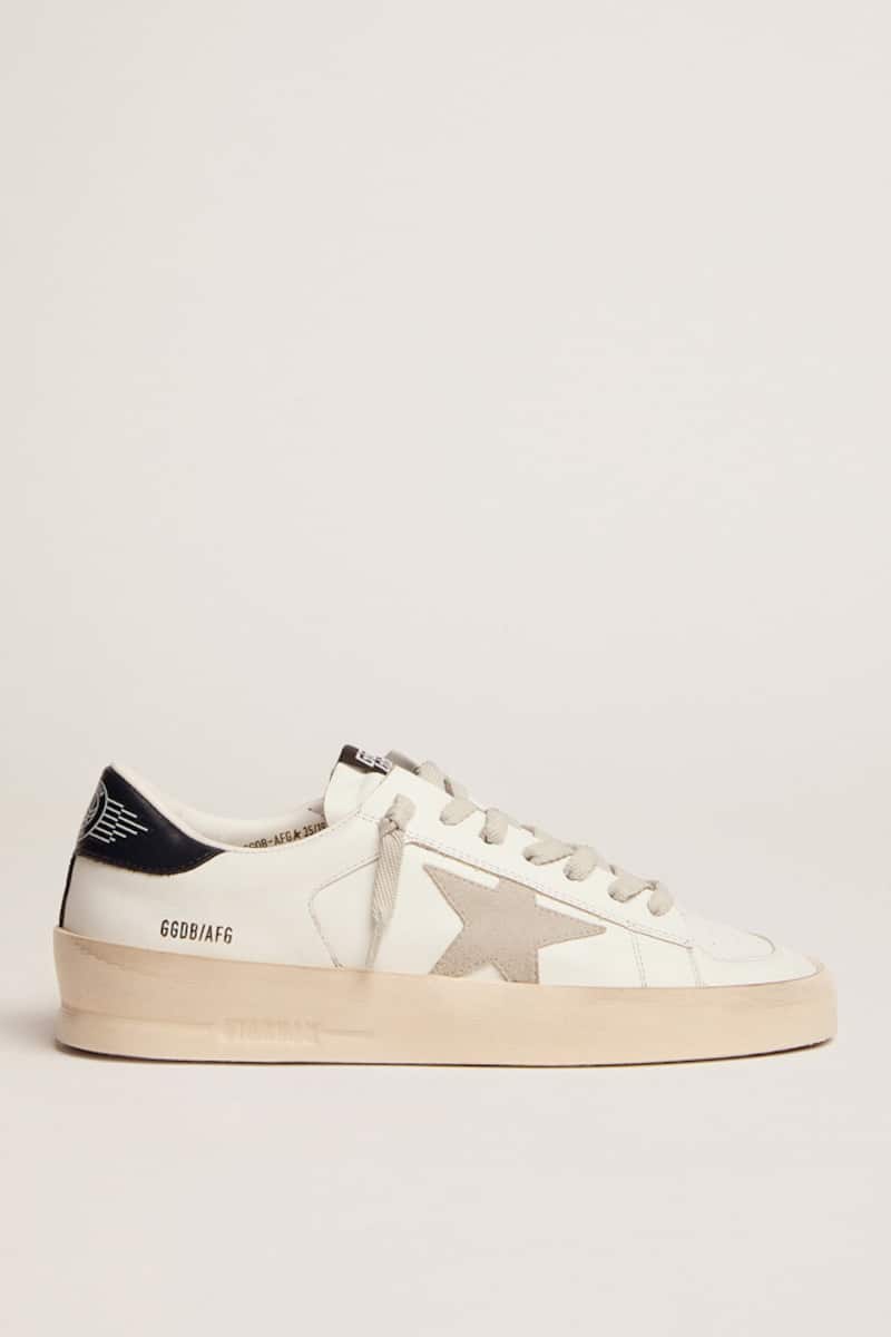 Women’s Stardan with ice-gray suede star and blue heel tab