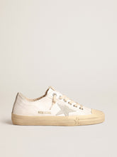 V-Star in nappa leather with ice-gray suede star and heel tab