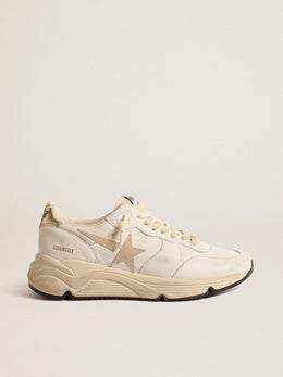 Women's Running Sole LTD in nappa with suede star and gold heel tab