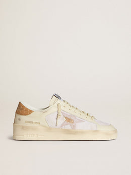 Women's Stardan LTD with beige leather star and crocodile beige leather heel tab