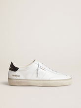 Women's Soul Star in white leather with black leather heel tab