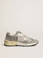 Women's Dad-Star in suede and silver mesh with white leather star and heel tab