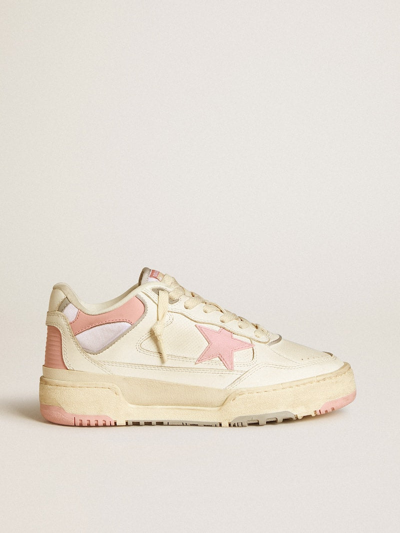Women’s Forty2 with pink star and white leather heel tab