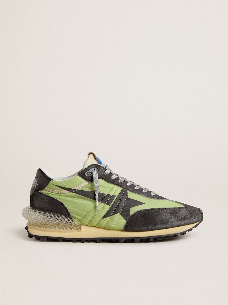 Women’s Marathon with green nylon upper and black star