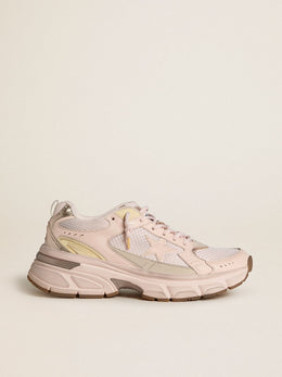 Women’s Lightstar with pink leather and mesh upper and pink star