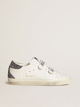 Bio-based Old School with perforated star and glitter heel tab