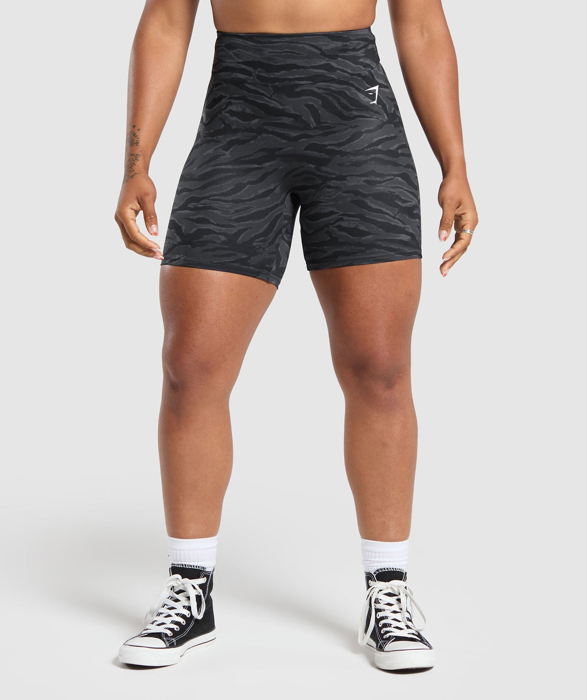 Reps Power Tight Shorts - Onyx Grey Print