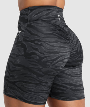 Reps Power Tight Shorts - Onyx Grey Print