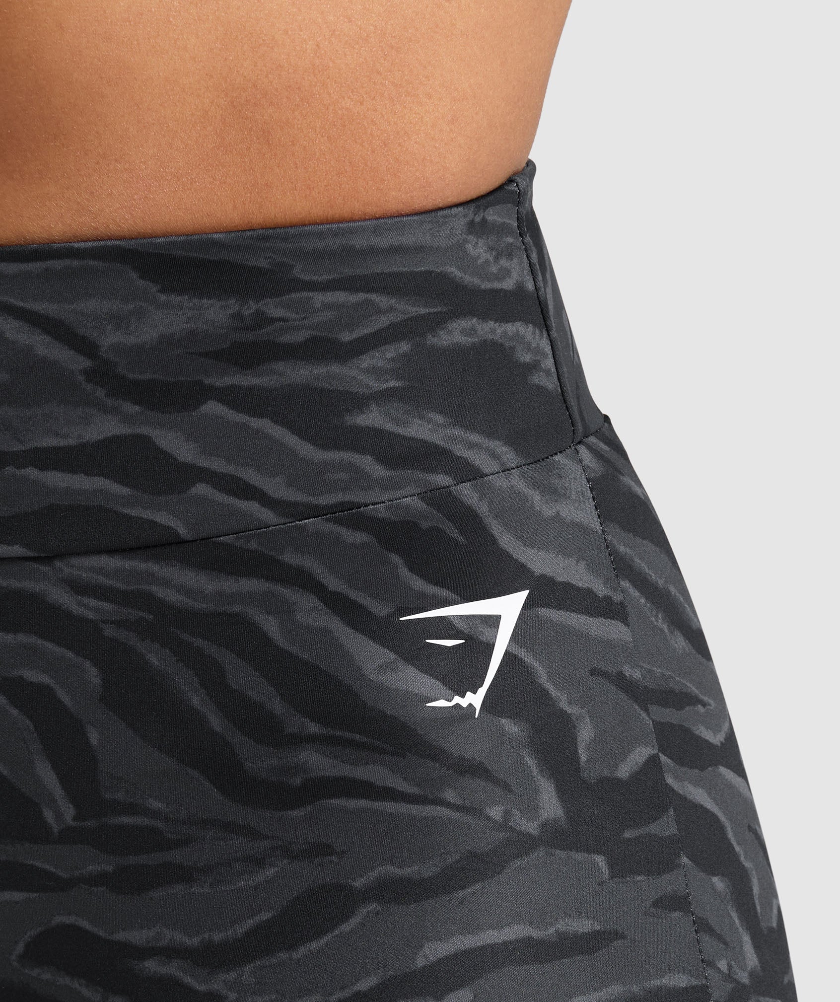 Reps Power Tight Shorts - Onyx Grey Print