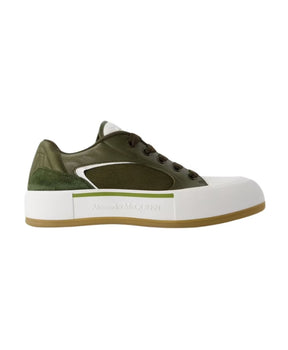 Deck Sneakers - Alexander McQueen - Calfskin - Khaki