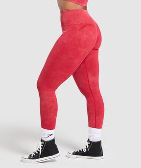 Gymshark Gains Seamless Leggings - Carmine Red