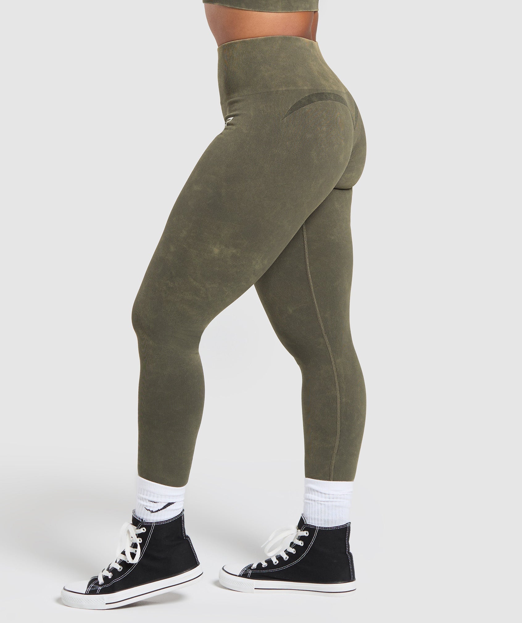 Gymshark Gains Seamless Leggings - Strength Green