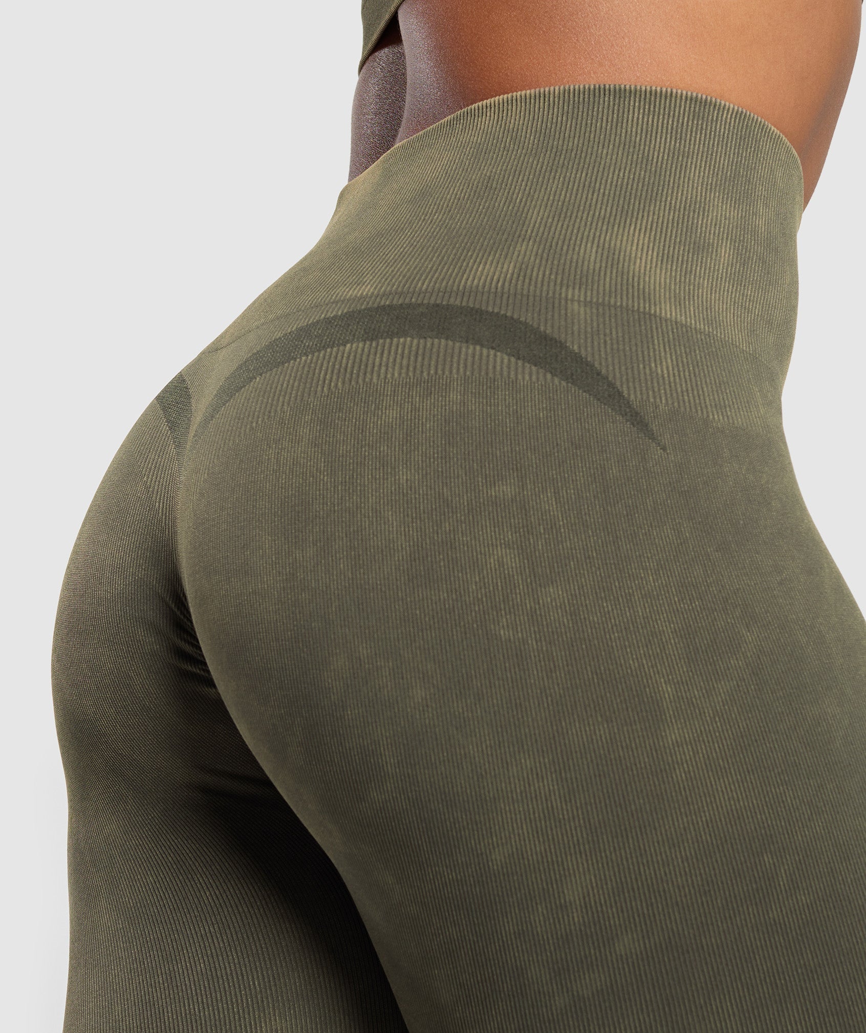 Gymshark Gains Seamless Leggings - Strength Green
