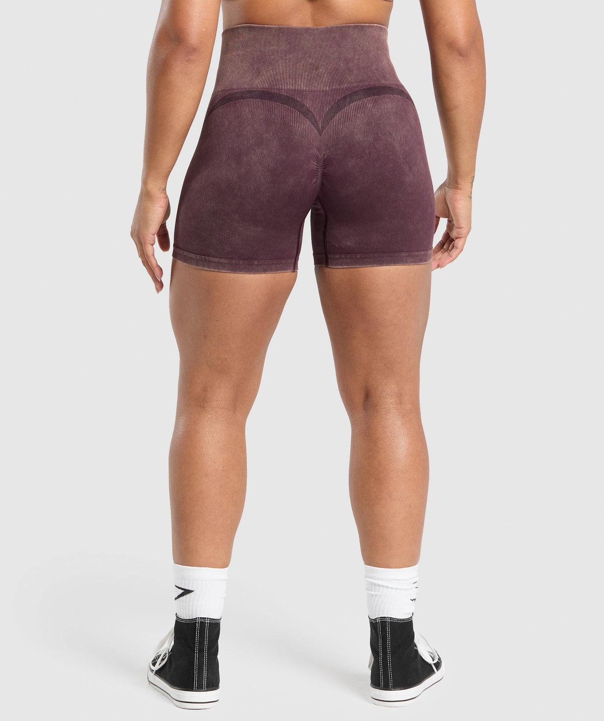 Gymshark Gains Seamless Washed Shorts - Depth Purple