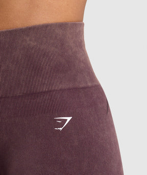 Gymshark Gains Seamless Washed Shorts - Depth Purple