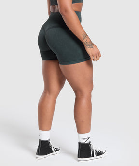 Gymshark Gains Seamless Washed Shorts - Black