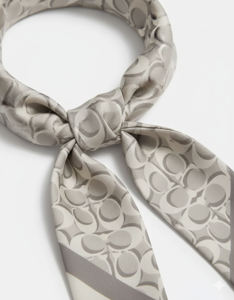 Signature Silk Skinny Scarf