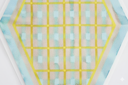 Maude Plaid Print Silk Diamond Scarf