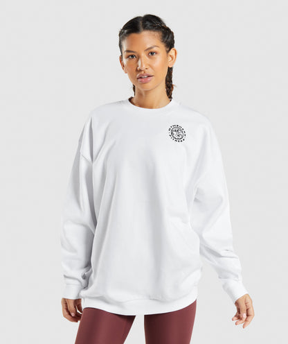 Gymshark Legacy Graphic Sweatshirt - White
