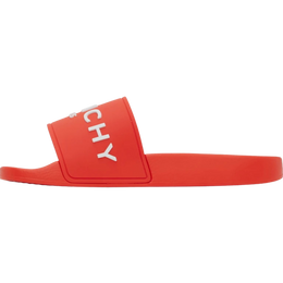 Givenchy Orange Embossed Slides