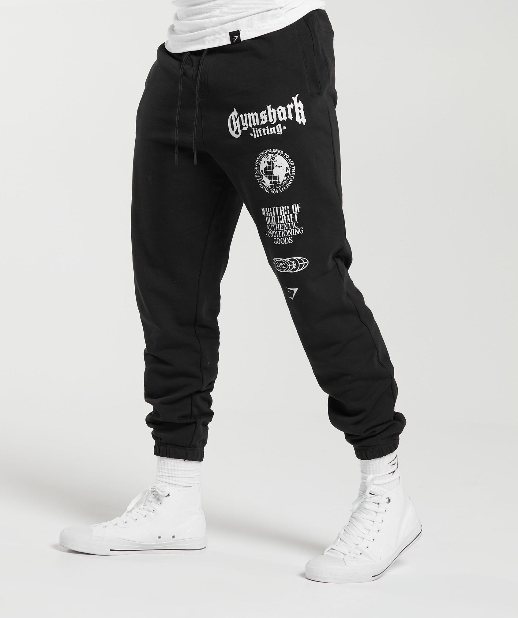 Gymshark Global Lifting Oversized Essential Joggers - Black
