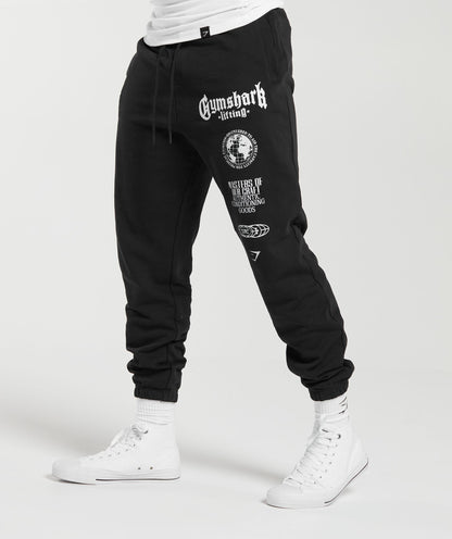 Gymshark Global Lifting Oversized Essential Joggers - Black