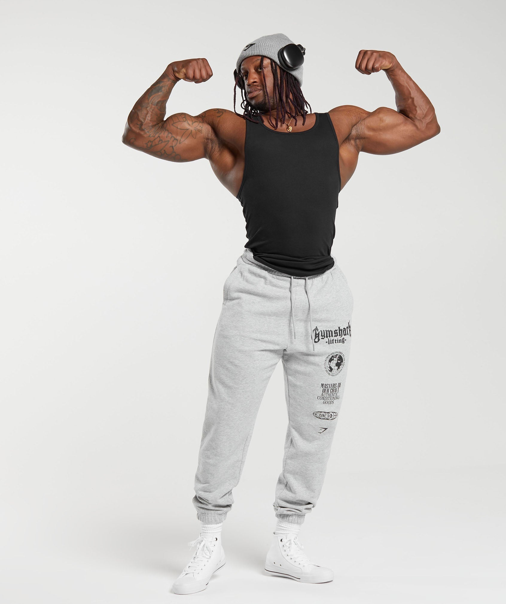 Gymshark Global Lifting Oversized Essential Joggers - Grey