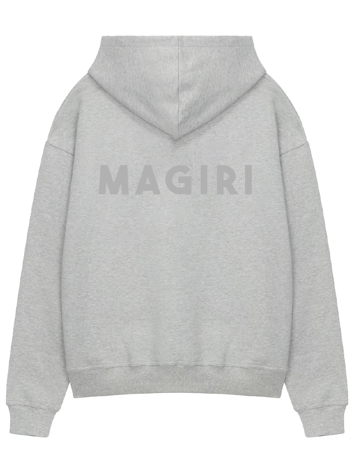 Magiri Core Puff Printed Hoodie in Grey