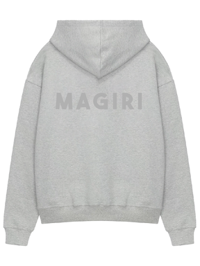 Magiri Core Puff Printed Hoodie in Grey