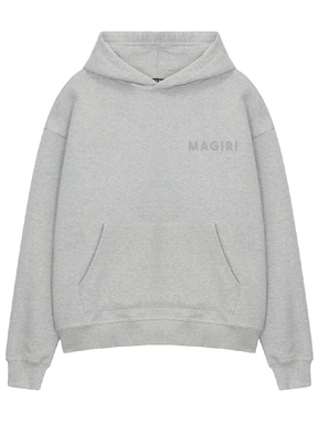 Magiri Core Puff Printed Hoodie in Grey