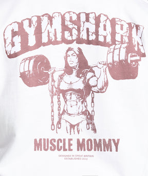 Gymshark Gritty Muscle Mommy Graphic T-Shirt - White