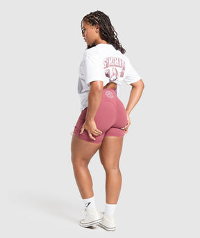 Gymshark Gritty Muscle Mommy Graphic T-Shirt - White