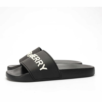 Burberry Black Logo Slides