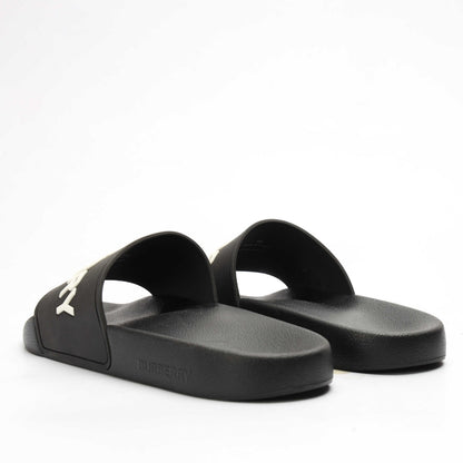 Burberry Black Logo Slides