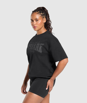 Gymshark Gymshark Lifting Oversized Pump Cover - Black