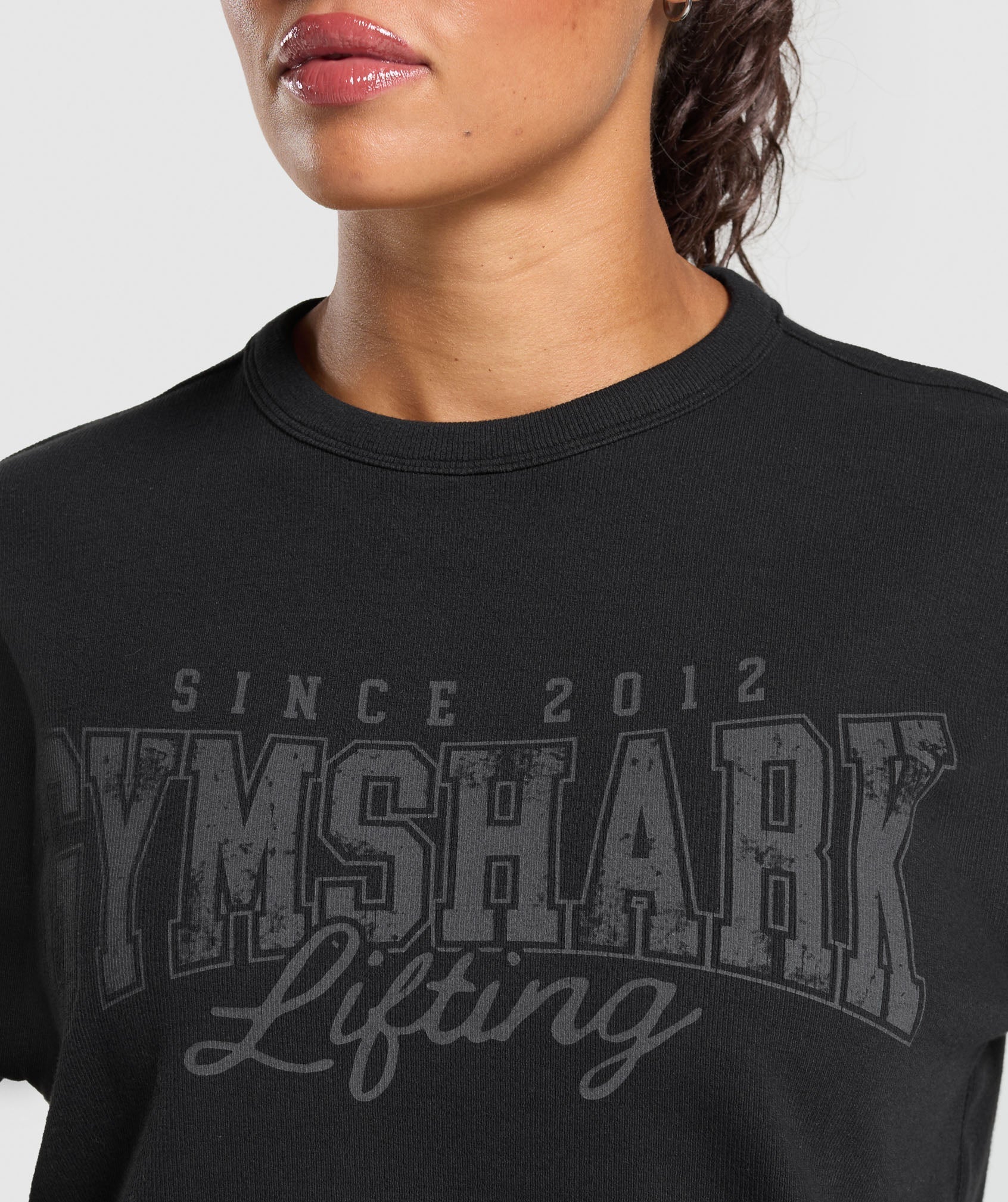 Gymshark Gymshark Lifting Oversized Pump Cover - Black