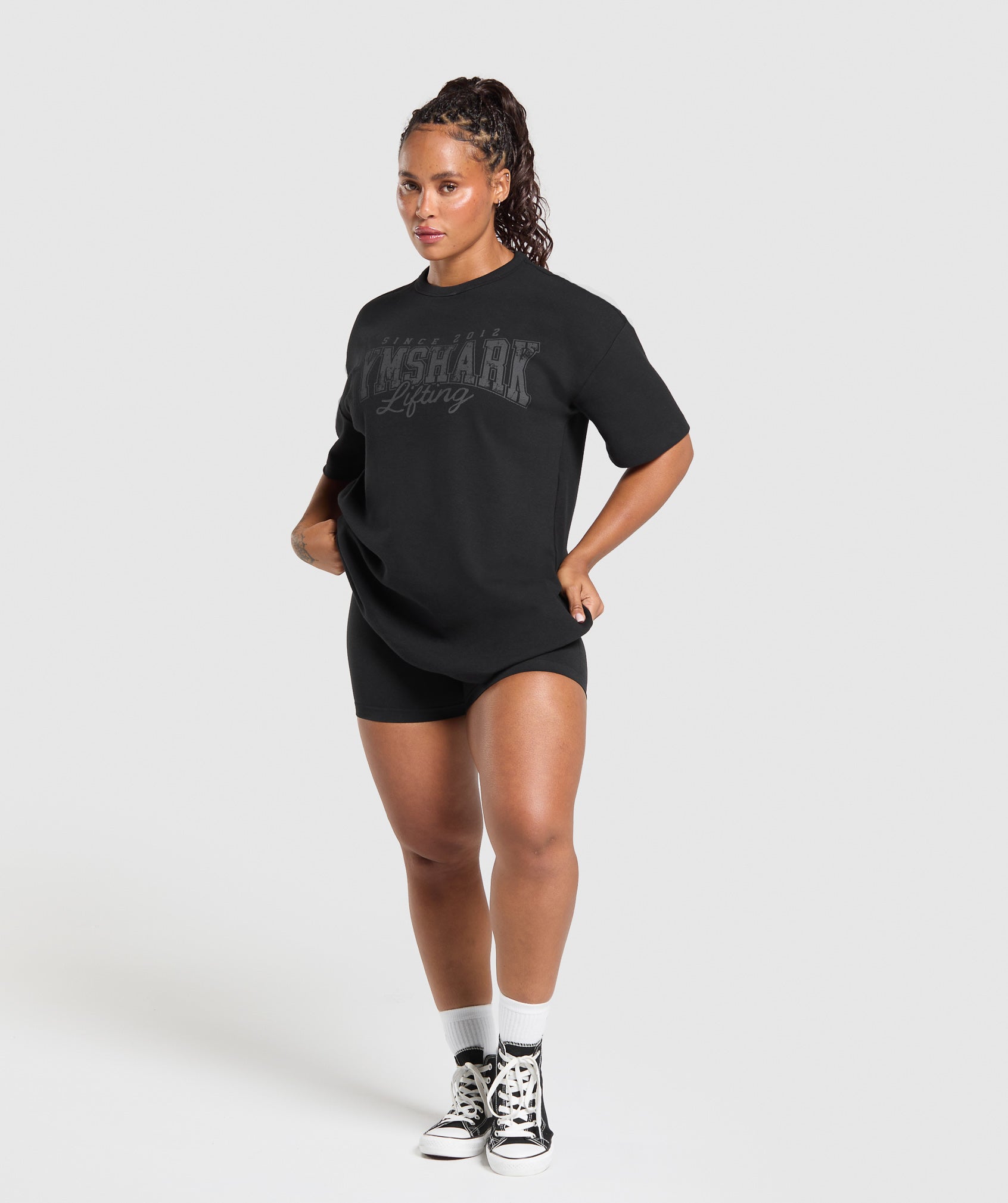 Gymshark Gymshark Lifting Oversized Pump Cover - Black