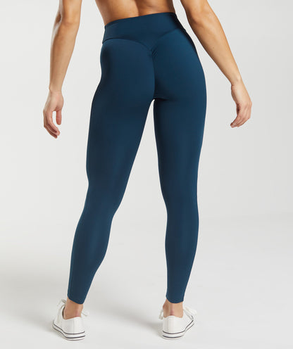 Gymshark Power Regular Leggings - Navy