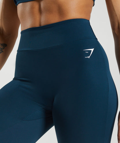 Gymshark Power Regular Leggings - Navy