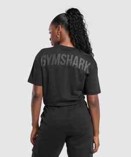 Power Oversized T-Shirt - Black